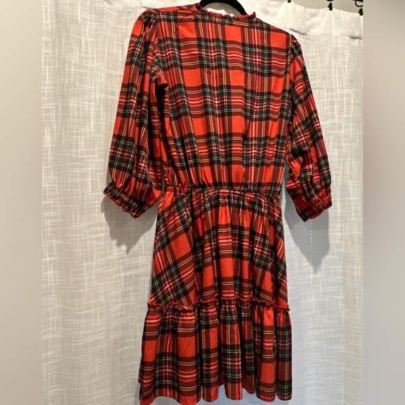 Simply Southern Collection Women’s Plaid Dress Size Small 3/4 Sleeve Holiday - Picture 12 of 12
